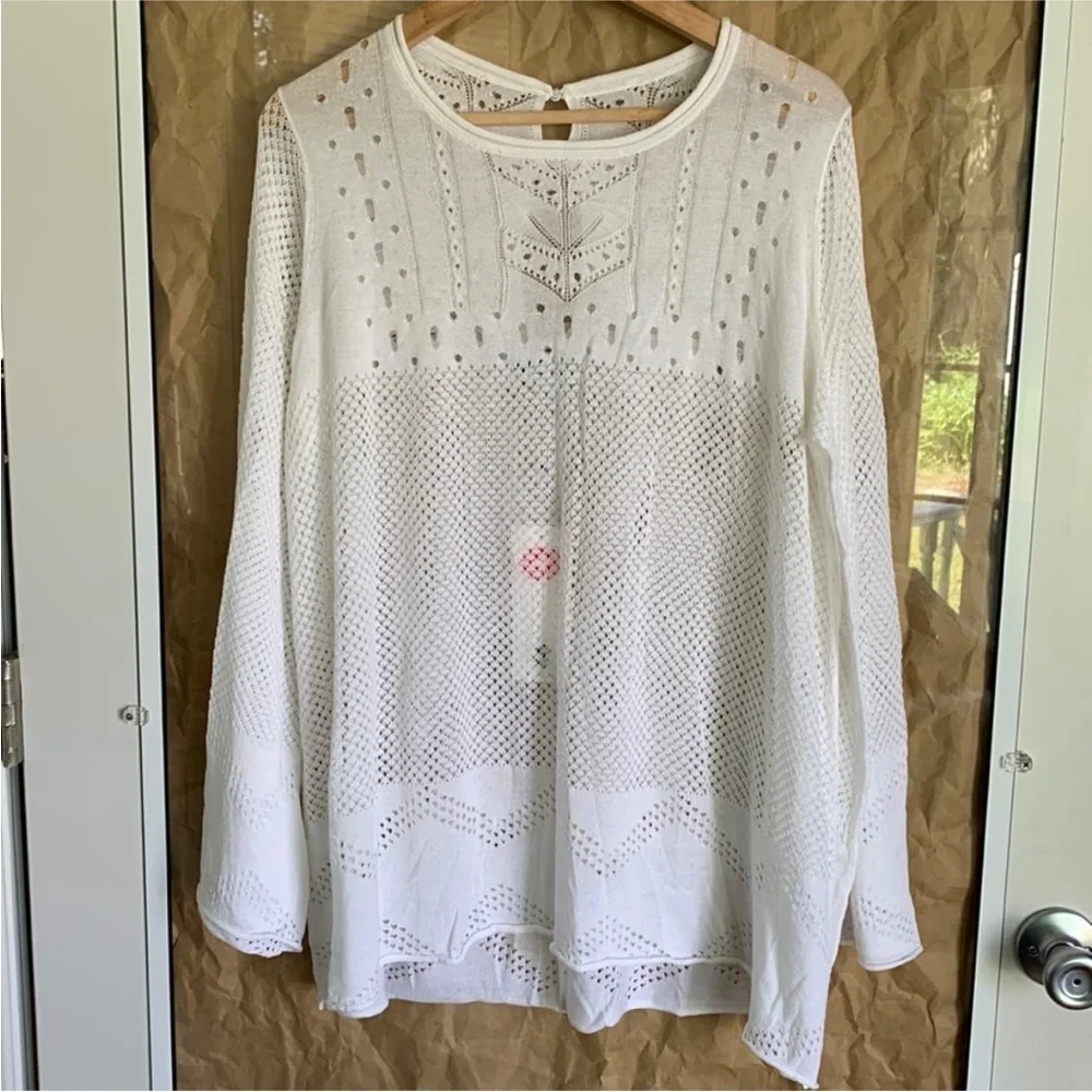 Wildfox | Taylor White Tunic Swim Beach Sweater Coverup NWOT Medium